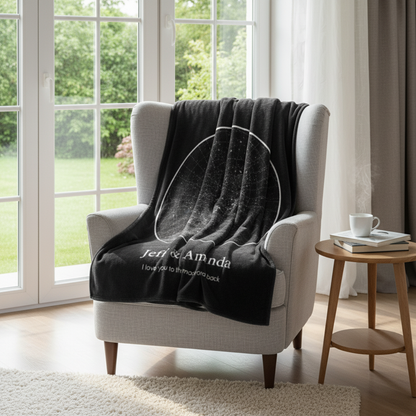 Stars At Night Map Blanket