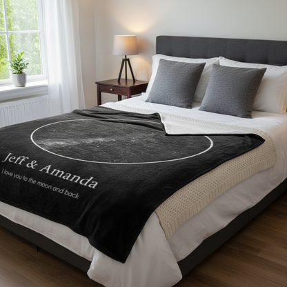 Stars At Night Map Blanket